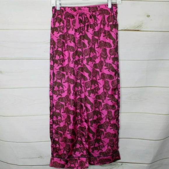 JCrew Collection sleepy lions silk twill pants - Picture 3 of 5